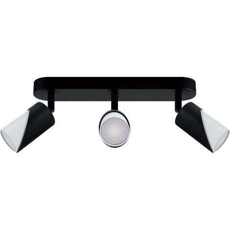 Spot mural et plafonnier ZEBRA SPT GU10 3L noir/blanc (1/2)