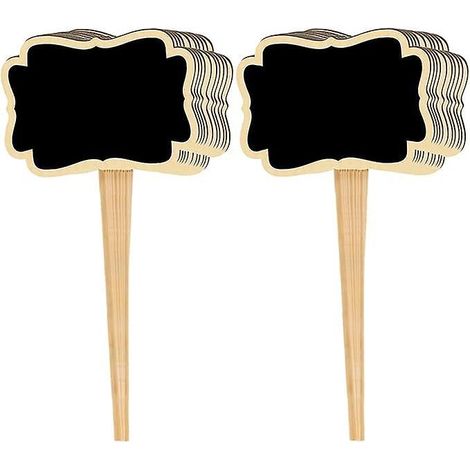 20 Pices Etiquette Potager(vague), Tiquettes De Plantes En Ardoise, Tiquettes En Bois Pour Plantes, Protection Environnementale, Pour Jardin, Gra (1/5)