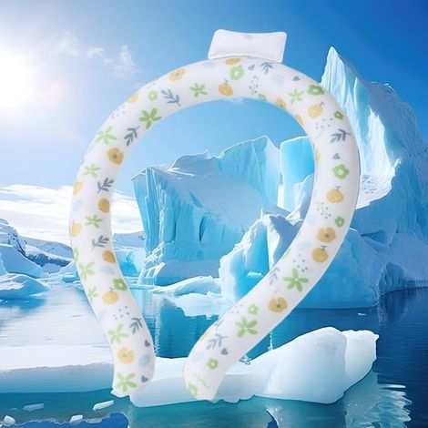 Tube de Refroidissement pour Cou, Accessoire Anti-Chaleur pour Été-Blanc (1/5)