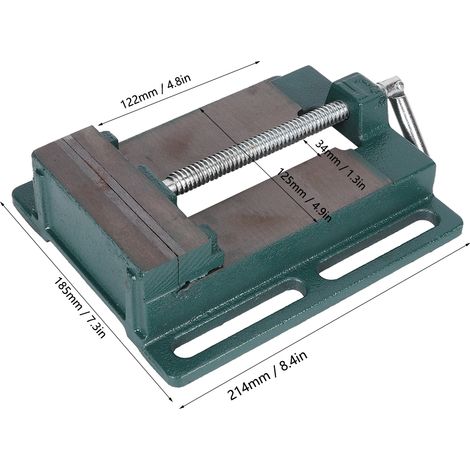 Étau à mâchoires plates américain de 12,7 cm (5 pouces), étau de perceuse d'établi, pince simple, étau d'établi pour le travail du bois, étau de table, poids excessif (1/5)