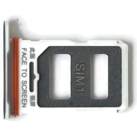 Vassoio per scheda SIM per Xiaomi 12T Xiaomi 12T Pro, argento (1/3)