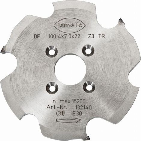 Lamello – Fraiseuse diamantée 132140 pour rainurage précis – 100,4 mm longueur – 22 mm hauteur – Pour bois dur et teck (1/3)