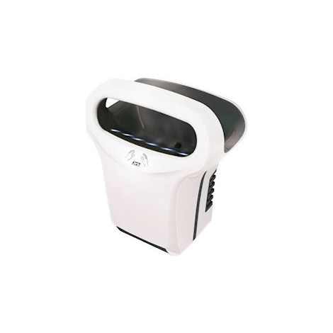 JVD – Sèche-mains automatique blanc 2000W – Installation murale pour espaces professionnels – Modèle Exp'air – Technologie de séchage rapide