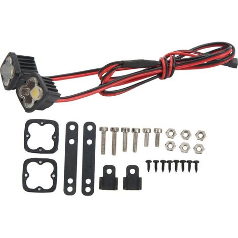Phares LED pour Voiture RC Axial SCX10 90046, Projecteurs pour Crawler 1/10 (1/5)