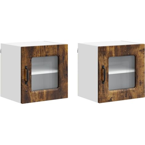 Maison Exclusive - Pannello lavastoviglie Kalmar 2 pz Rovere fumé (1/5)
