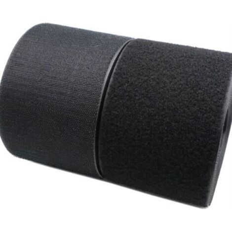 Nastro adesivo antiaderente con velcro, largo 250 mm, tipo cucito, auto-installante, nero (colore: nero, lunghezza: 1 metro di velcro) (1/3)