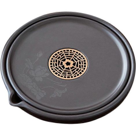 Rétro bakelite thé plateau avec pot support dry foam table pour thé, bouilloire tampon, rangement organisateur (1/5)