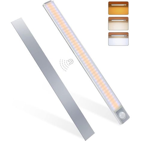 Lampe de Placard 160LEDLuminosité Réglable avec CouleursUSB RechargeableSans Fil 3 (1/5)