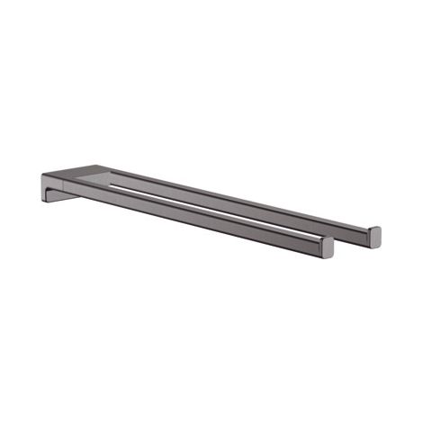 Hansgrohe AddStoris - Handtuchhalter zweiarmig, Länge: 45 cm, Chrom schwarz gebürstet 41770340