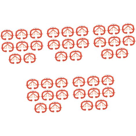 5 Ensembles Anneau De Nez De Taureau Vaches Ferme Agrafe Pince-nez De Vache Clip Nasal Pour Bétail Clip Nasal Pour Veau Accessoires De Mollet Veau Sevré Le Fer Orange 8 Pièces 5 (1/5)