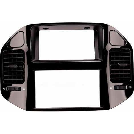 Panneau de Grille D'aération de Tableau de Bord de Remplacement pour Pajero 2000-2006 avec Persiennes Réglables Finition Bois foncé Plastique ABS LHD RHD (1/5)