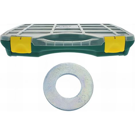 Coffret rondelle moyenne type m acier zingué - 855 pc mm