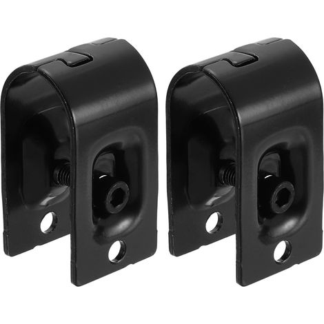 2pcs 28mm Raccord de Tuyaux Unidirectionnel avec Vis Noir (1/5)