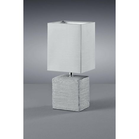 Trio lighting italia lampada da tavolo ping in ceramica colore grigio r50131087