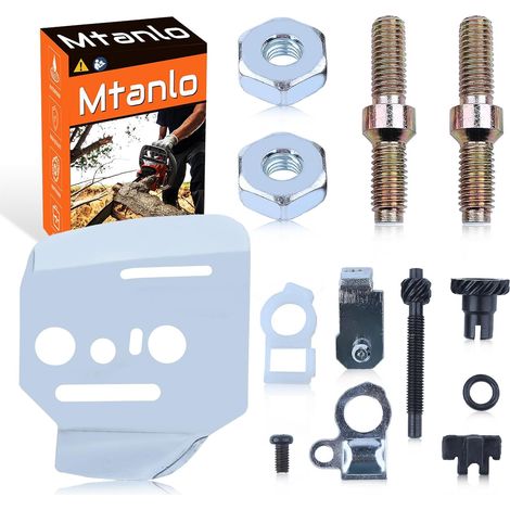Ajusteur de chaîne pour plaque de guide intérieur pour Stihl 044 MS440 046 MS460 064 066 MS660, plaque de guide intérieur, tendeur de chaîne, jeu d'écrous de barre (1/5)