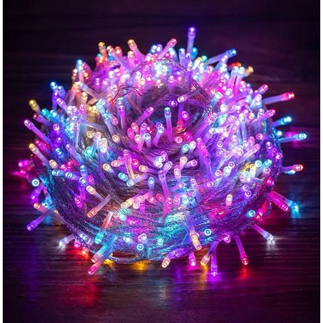 2 Stück Lichterkette Außen Batterie Bunt, 3M 20 LED Lichterkette , IP65 Wasserdicht Lichterkette Batterie für Ostern Zimmer Party Weihnachten Innen Außen [Energieklasse G] (1/5)