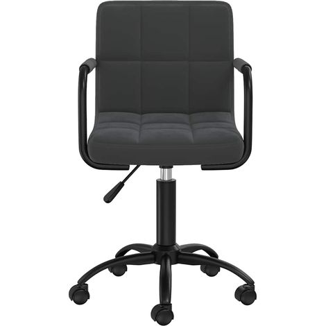 Maison Exclusive - Sedia Girevole da Ufficio Nera in Velluto (1/5)