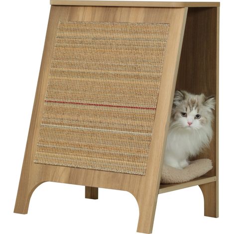 Console griffoir Boréal 3 en 1 beige L pour chat - zolux