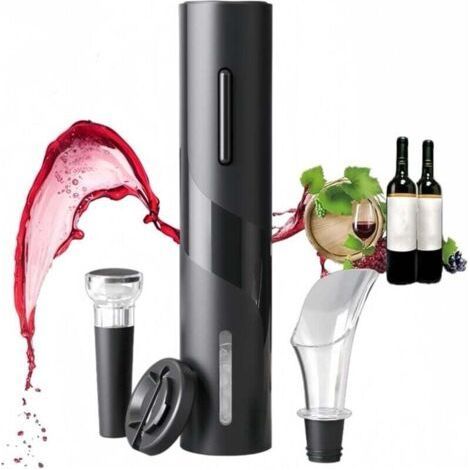 This battery-operated electric corkscrew, sold in a set of 4, is easy to use and perfect for home, restaurant and travel, making it an ideal choice for wine lovers and hosts (1/4)