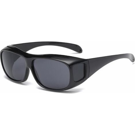 Schwarze Fahrbrille - Schwarze Nachtsichtbrille (1/5)