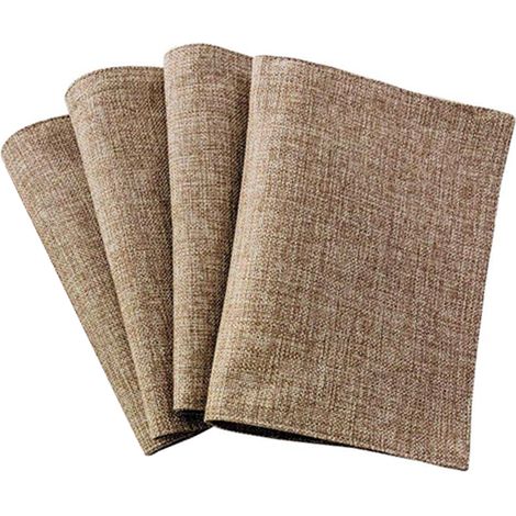 Placemat Résistant à la Chaleur - Antidérapant - Imputrescible - Pour Table de Cuisine - Lot de 4 (1/5)