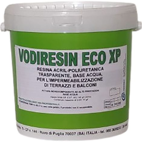 RESINA ACRILPOLIURETANICA FILMANTE 'VODIRESIN ECO' lt. 5 - trasparente - VODICHEM