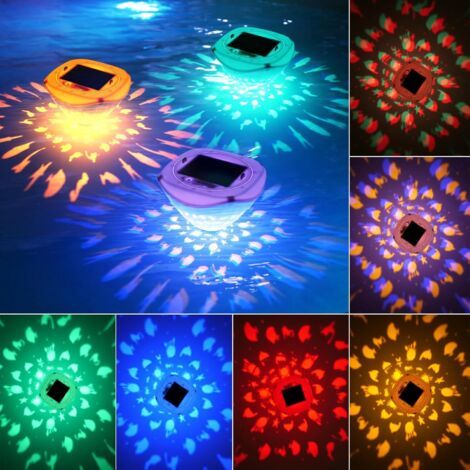 Lampes solaires flottantes à LED pour piscine, étang, aquarium, décoration de fête (1/4)