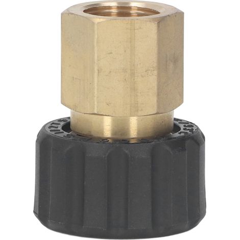 Adaptateur pour nettoyeur haute pression, raccord de tuyau, 5000 PSI, pièces de rechange, accessoires, filetage femelle G3/8 vers femelle M22, 14 mm (1/5)