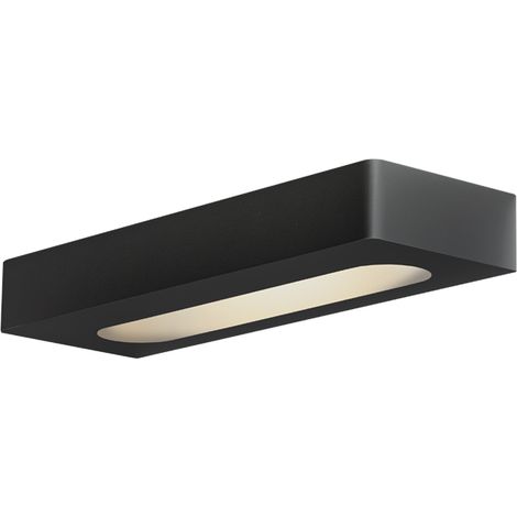 Applique LED HELIOS 13W Biemissione IP54 3000K Colore Nero - Design Minimalista e Compatto per Illuminazione Interni - Rossini Group (1/4)