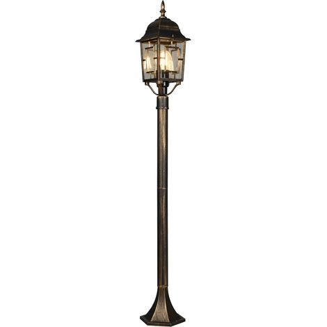 LÚZETE - LANTERNE D'EXTÉRIEUR E27 IP44 OXYDE 100CM VALESKA (1/5)