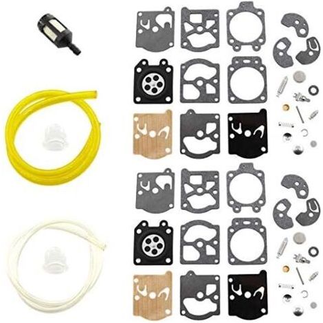 VURAHOME - Kit de reconstruction de carburateur avec membrane K10-WAT pour Walbro WT-1 WT-10 Stihl FS40 FS44 Husqvarna 50R 26L 232R 235R 225R 240 McCulloch Echo et autres (1/4)