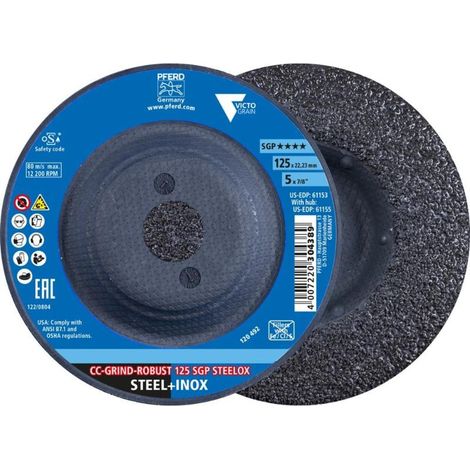 PFERD disco cc-grind-robust 125 sgp steelox 64195126 , Disco Cc-Grind-Robust 125 Sgp Steelox 64195126 de la marca Caballito Pferd.