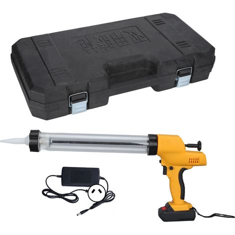 Pistolet à calfeutrer électrique sans fil, kit de colle et mastic avec cordon AC 80-240V, outil manuel pour installation et entretien, prise AU, ensemble complet. (1/5)