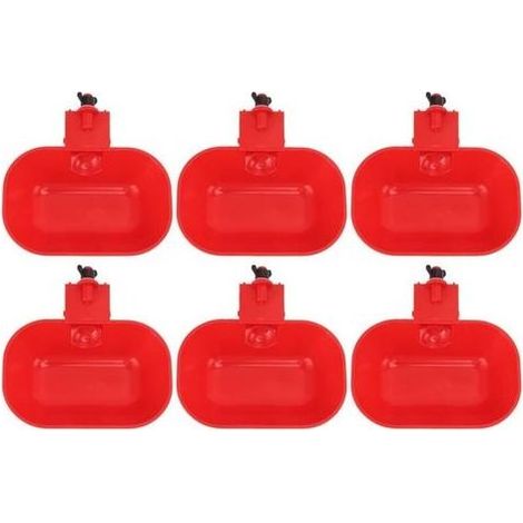 6-teiliges automatisches Geflügeltränken-Set, große, robuste ABS-Tränke, automatische Tränke für Hühner, Hunde und Enten, G1/8-Außengewinde (1/5)