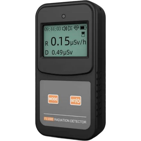Détecteur de radiations FS-1000, mesure des rayons X, β, γ, alarme visuelle et sonore, noir (1/5)