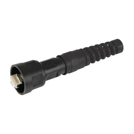Telegärtner 100007460 STX V1 RJ45-set variante in plastica 1 100007460 Spina dritta Poli: 8P8C Nero 1 pz. (1/5)
