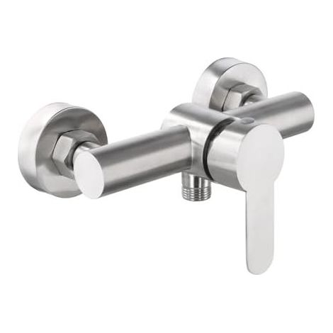 Mitigeur de douche monocommande, robinet de douche mural en acier inoxydable 304, mitigeur de douche monocommande avec accessoires de montage, mitigeur de douche mural pour baignoire (1/5)