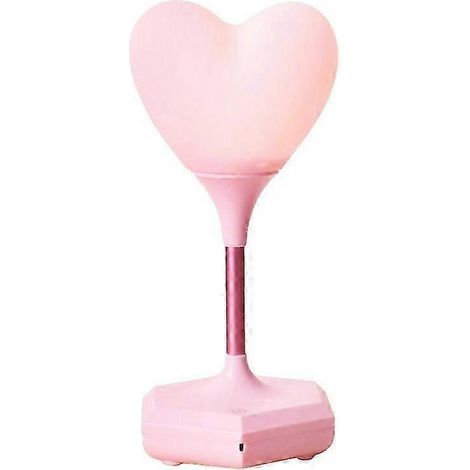 Veilleuse en silicone en forme de cœur, lampe LED USB à intensité variable par simple pression, idéale pour la chambre d'enfant ou le bureau. (1/5)