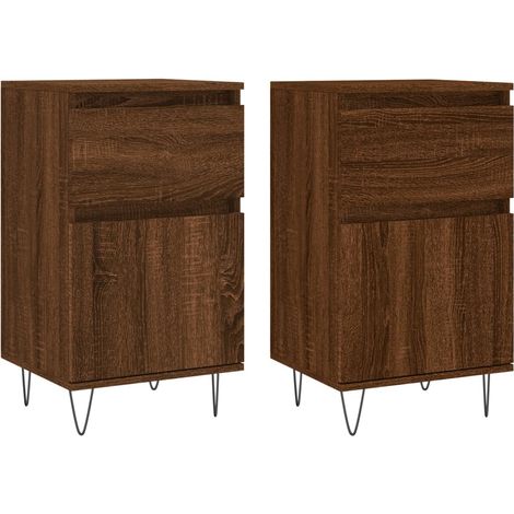 Maison Exclusive - Aparadores 2 uds madera de ingeniería marrón r (1/5)