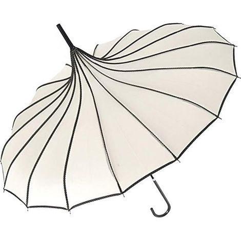 Parasol parapluie ingénieux à l'ancienne de Pagoda Peak (ivoire) (1/5)