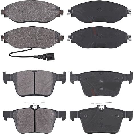KIT PASTIGLIE FRENO ANTERIORI E POSTERIORI compatibile con VOLVO S60 I (384) / PASTIGLIE FRENANTI AUTO OEM P 86 016  P 86 020,P 86 014 / SOSTITUZIONE DIRETTA / BASSA POLVERE / SILENZIOSO