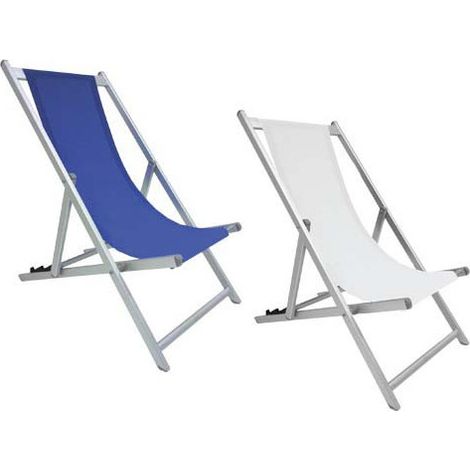 Sdraio da spiaggia in alluminio Summer - White