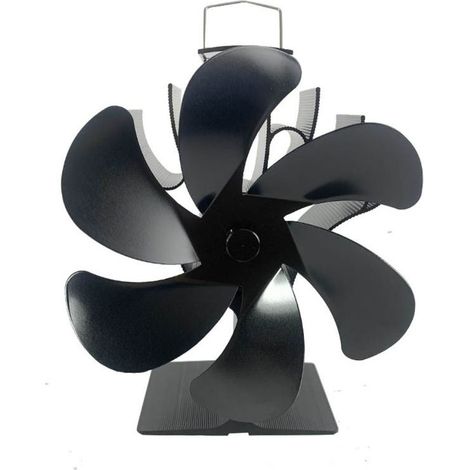 Ventilateur Poêle à Bois & Cheminée - Alimenté à la Chaleur, Silencieux, 6 Pales (1/5)