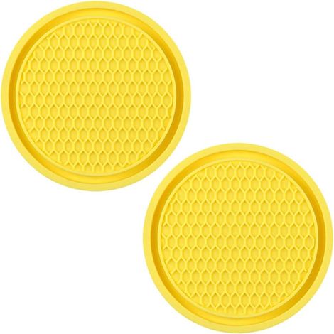Lot de 2 sous-verres noirs, ronds et universels. (1/5)