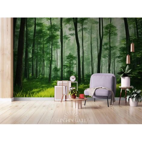 Papier Peint Paysage - Forêt Verdoyante - 150 x 250 cm