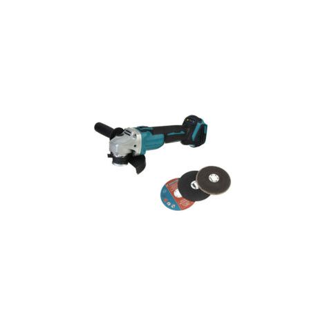 Meuleuse d'angle sans fil 125mm 18V 4 vitesses pour Makita Batterie + accessoires (Machine Seule)