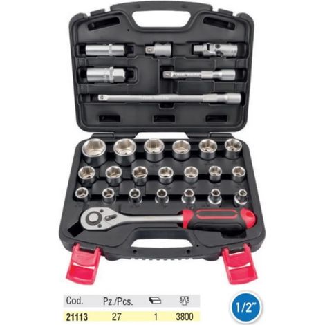 SERIE BUSSOLE OMMA ATTACCO 1/2" (27 PZ) -OFFERTA- (1/2)