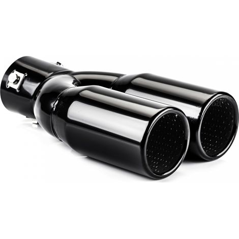 Punta de escape de acero inoxidable MT 004B negra amio-02194 (1/5)