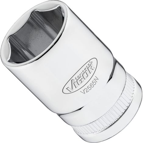 Douille V2565N Carr creux 1/2pouce (12,5mm) Profil 6 pans extrieurs Taille 19 mm
