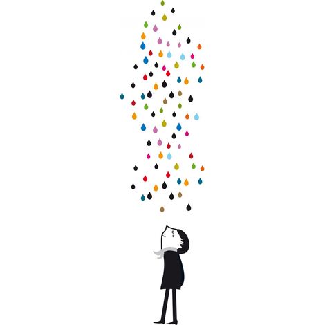 Sticker Mural Monsieur sous la Pluie (1/2)